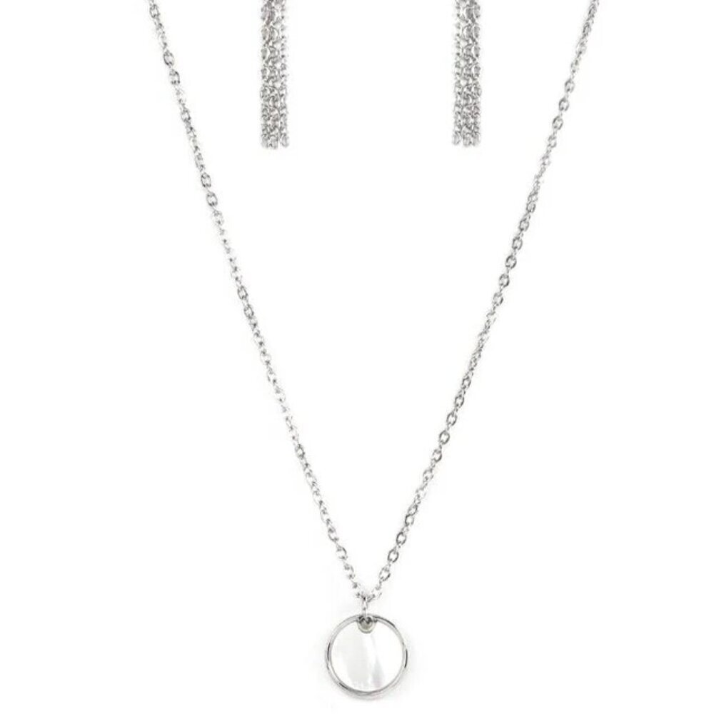 New Age Nautical White Necklace